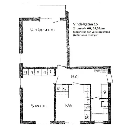 Rent this 2 bed apartment on Vindelgatan in 289 50 Hanaskog, Sweden