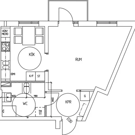 Rent this 1 bed apartment on Hultvägen in 642 32 Flen, Sweden
