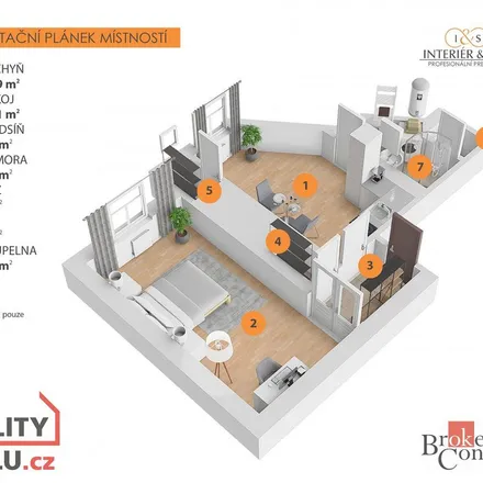 Rent this 1 bed apartment on Novákových 856/23 in 180 00 Prague, Czechia