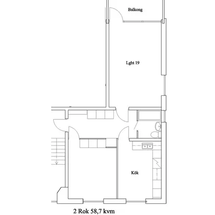 Image 2 - Byggmästaregatan, 283 93 Lönsboda, Sweden - Apartment for rent