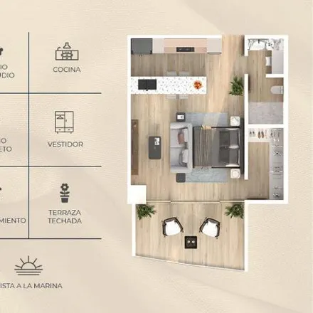 Buy this 1 bed apartment on Avenida Sábalo Cerritos in Marina Mazatlán, 82000 Mazatlán