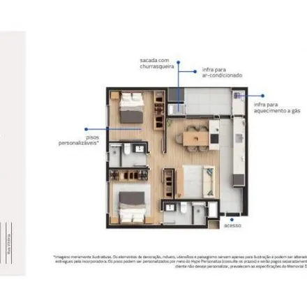 Buy this 2 bed apartment on Rua Vitória 337 in Cabral, Curitiba - PR
