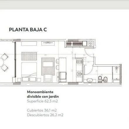 Buy this studio apartment on Crámer 1 in Palermo, C1414 COV Buenos Aires