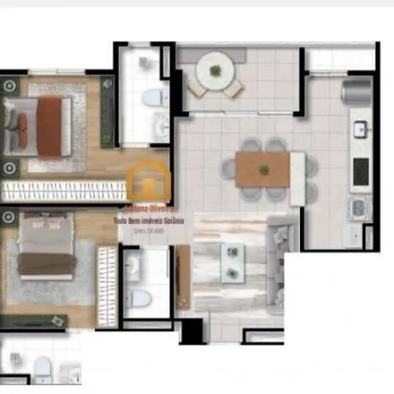 Buy this 2 bed apartment on Rua 140 in Setor Marista, Goiânia - GO