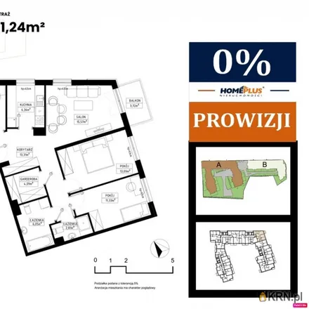 Buy this 4 bed apartment on Prymasa Stefana Wyszyńskiego in 44-100 Gliwice, Poland