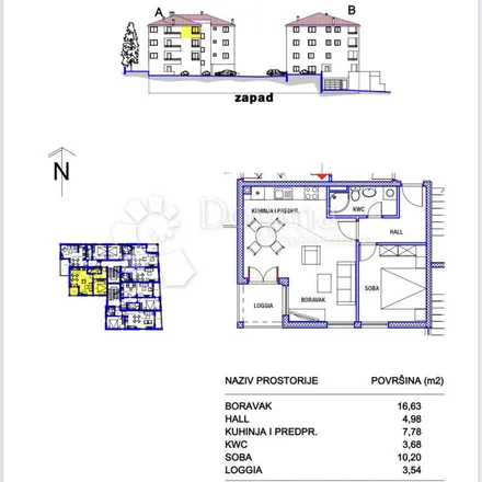 Rent this 1 bed apartment on unnamed road in 21210 Grad Solin, Croatia