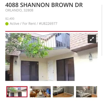Image 1 - 4098 Shannon Brown Drive, Orlando, FL 32808, USA - Townhouse for rent