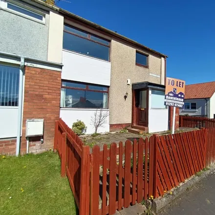 Rent this 3 bed townhouse on Auchans Drive in Dundonald, KA2 9EF