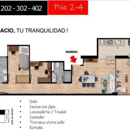 Buy this 3 bed apartment on Los Bardos 114 in Chorrillos, Lima Metropolitan Area 15064