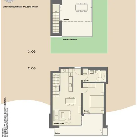 Image 4 - Untere Farnbühlstrasse 1, 5610 Wohlen, Switzerland - Apartment for rent