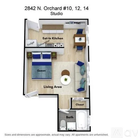 Rent this studio apartment on 2842 N Orchard St