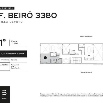 Buy this studio apartment on Avenida Francisco Beiró 3382 in Villa del Parque, C1419 HYW Buenos Aires