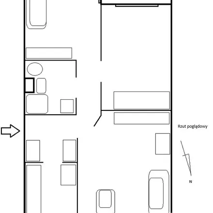 Rent this 3 bed apartment on Walentego Skorochód-Majewskiego 24 in 02-104 Warsaw, Poland