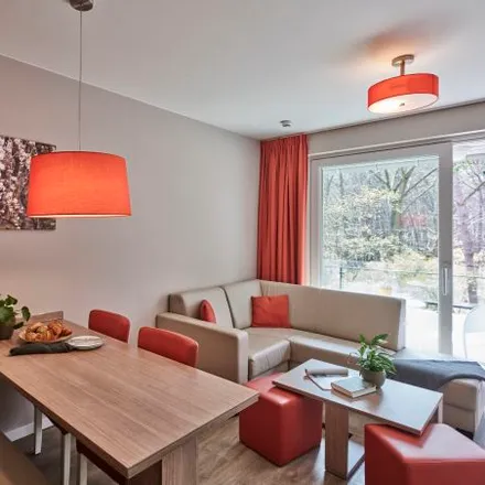 Rent this studio apartment on Holiday Suites Hengelhoef in Hengelhoefstraat, 3530 Houthalen-Helchteren