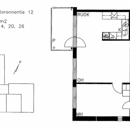 Rent this 2 bed apartment on Lehtorannantie 12 in 40520 Jyväskylä, Finland