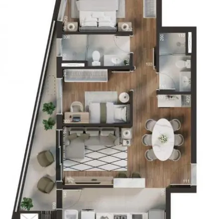 Buy this 2 bed apartment on Rua Guaratuba 593 in Ahú, Curitiba - PR
