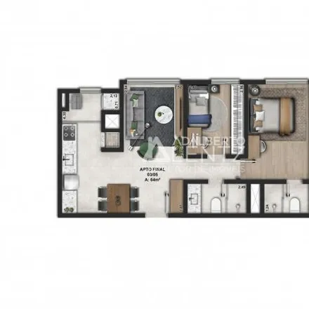 Buy this 2 bed apartment on Rua Domingos de Almeida in Centro, Novo Hamburgo - RS