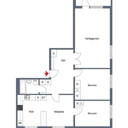Rent this 3 bed apartment on Vågsnäsvägen in 892 50 Örnsköldsvik, Sweden