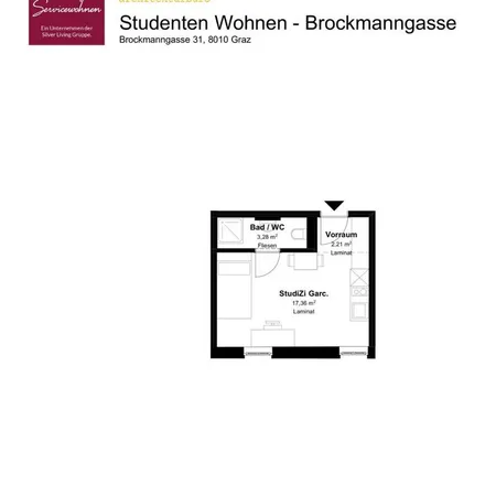 Rent this 1 bed apartment on Brockmanngasse 31 in 8010 Graz, Austria