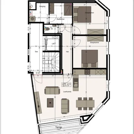 Image 3 - Leopoldstraat 4, 1500 Halle, Belgium - Apartment for rent