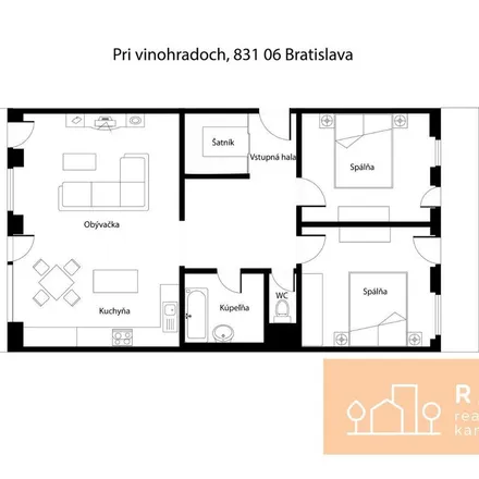 Image 5 - Miestny úrad Bratislava - Rača, Kubačova 21, 831 06 Bratislava, Slovakia - Apartment for rent