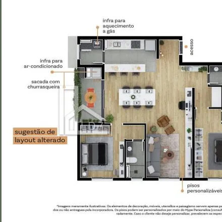 Buy this 3 bed apartment on Rua Vicente Ciccarino 1226 in Boa Vista, Curitiba - PR