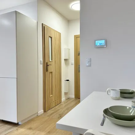 Rent this 1 bed apartment on Lesława Pagi 7 in 20-043 Lublin, Poland
