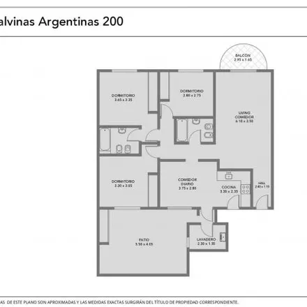 Buy this 3 bed apartment on Malvinas Argentinas 257 in Caballito, C1406 GRE Buenos Aires