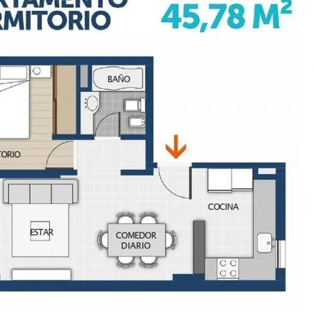 Buy this 1 bed apartment on Pueyrredón 1650 in Nuestra Señora de Lourdes, Rosario