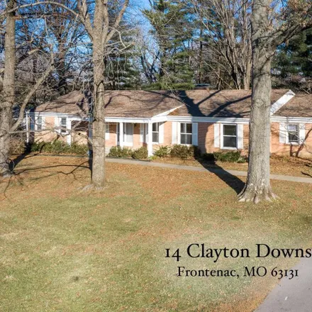 Rent this 4 bed house on 18 Clayton Downs Lane in Frontenac, Saint Louis County