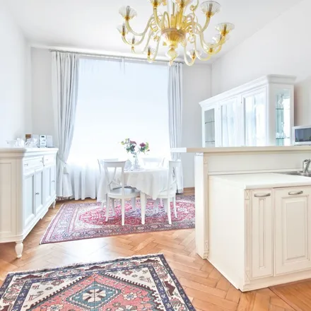 Rent this 3 bed apartment on The Grill Square in Karlovo náměstí, 111 21 Prague