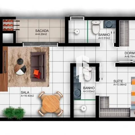 Buy this 2 bed apartment on Sociedade Recreativa Balneário Bela Vista in Avenida Rodolfo Behr 1630, Camobi
