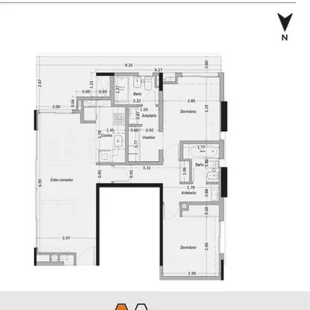 Buy this 2 bed apartment on Felipe Moré 2604 in Triángulo, Rosario