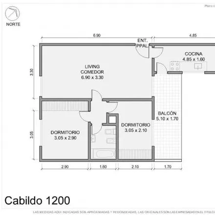 Buy this 2 bed apartment on Avenida Cabildo 1261 in Palermo, C1426 AAM Buenos Aires