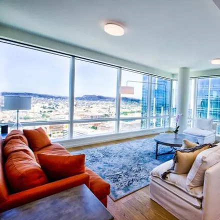 Rent this 1 bed condo on Metropolis Residential Tower II in Francisco Street, Los Angeles