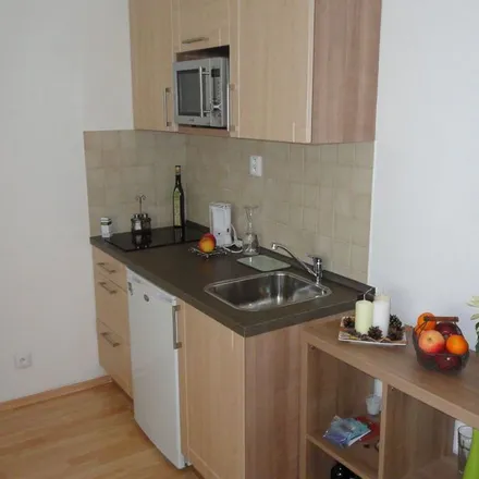 Rent this 1 bed apartment on Donátova 618/6 in 150 00 Prague, Czechia