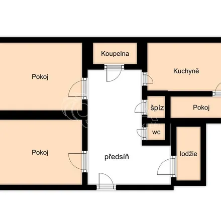 Rent this 3 bed apartment on U výpadu 1060/6 in 779 00 Olomouc, Czechia