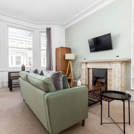Rent this 1 bed apartment on 20 Baron's Court Road in London, W14 9DP