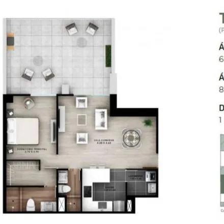 Buy this 1 bed apartment on Grimaldo del Solar Street 450 in Miraflores, Lima Metropolitan Area 10574