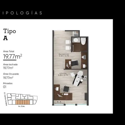 Buy this studio apartment on Chipoco in Almirante Miguel Grau Avenue, Barranco