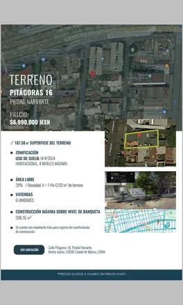Image 1 - Squash Club Delta, Calle Pitágoras 35, Benito Juárez, 03000 Mexico City, Mexico - House for sale