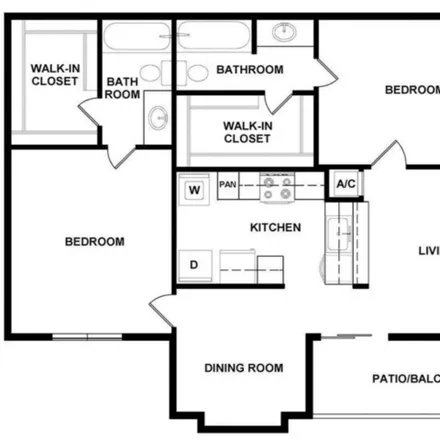 Rent this 2 bed apartment on 8790 Hammerly Boulevard in Houston, TX 77080