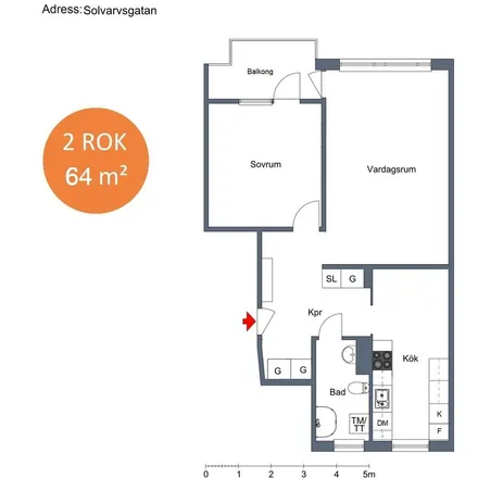 Image 5 - Solvarvsgatan, 507 41 Borås, Sweden - Apartment for rent