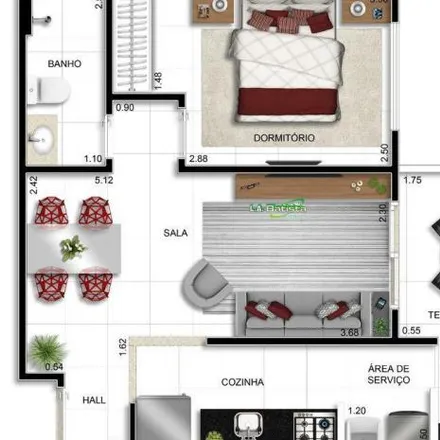 Buy this 1 bed apartment on Rua Visconde do Ouro Preto in Real, Praia Grande - SP