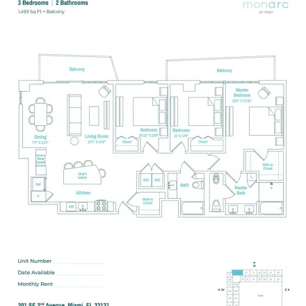 Rent this 3 bed apartment on Courtyard Miami Downtown/Brickell Area in 200 Southeast 2nd Avenue, Torch of Friendship