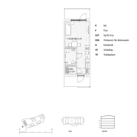 Rent this 1 bed apartment on Karin Swanströms gata in 601 76 Norrköping, Sweden