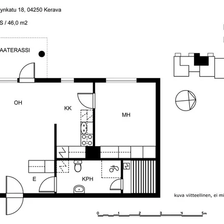 Rent this 2 bed apartment on Santaniitynkatu 18 in 04250 Kerava, Finland