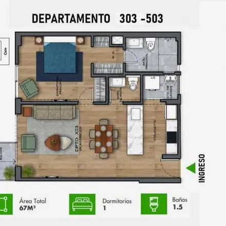 Buy this 1 bed apartment on Avenida Monte Umbroso in Santiago de Surco, Lima Metropolitan Area 51132