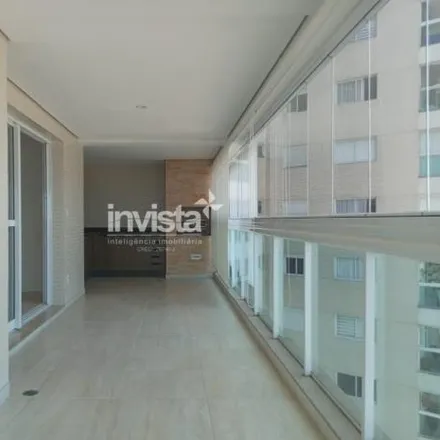 Rent this 3 bed apartment on Avenida Doutor Pedro Lessa in Embaré, Santos - SP