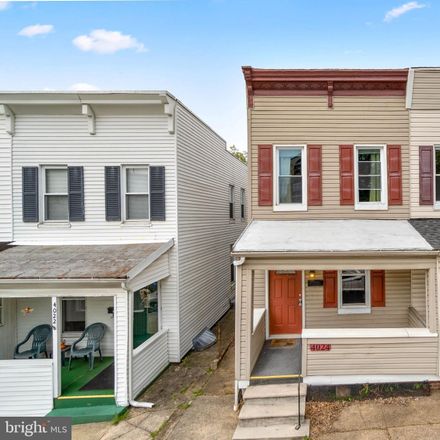 Rent this 3 bed townhouse on 4024 Hickory Avenue in Baltimore, MD 21211
